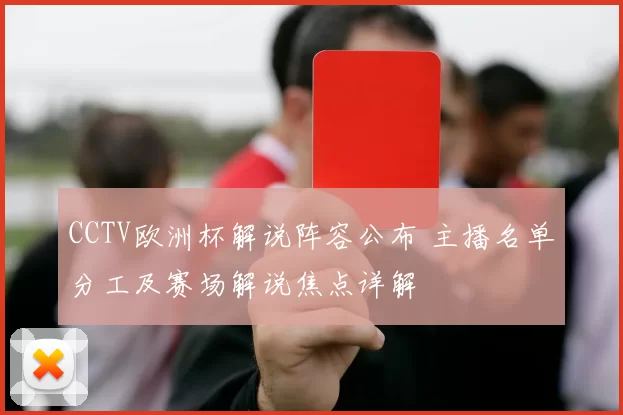 CCTV欧洲杯解说阵容公布 主播名单分工及赛场解说焦点详解